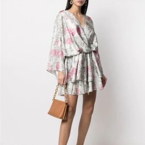 NWT Zadig & Voltaire Ruffle Silk Mini Dress Size S